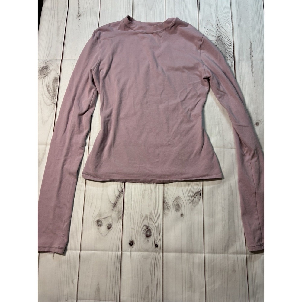 Skims Cotton Jersey Long Sleeve Tshirt Limited Edition Lilac/Mauve Small